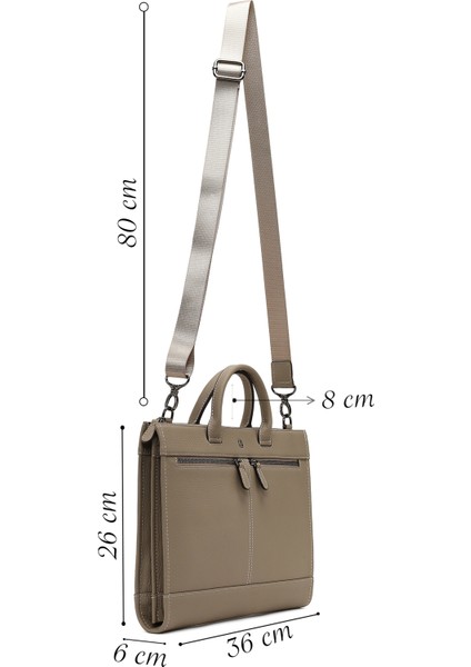 Erkek Vizon Uzun Askılı Deri Evrak Çantası 25WBD3531FT fiyatları