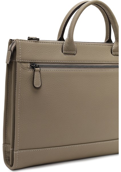 Erkek Vizon Uzun Askılı Deri Evrak Çantası 25WBD3531FT