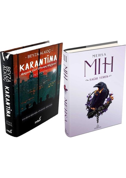 Mıh 3 Sağır Yürek Ciltli ve Karantina 2 Ciltli Beyza Alkoç 2li Set + Hediyeli