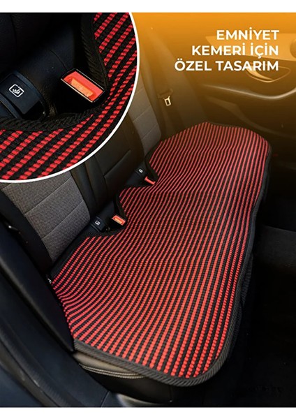 Fiat Fiorino Uyumlu Kırmızı Prestij Serisi Dokuma Kumaş Oto Koltuk Kılıfı Ön Tam Arka Alt fırsatları