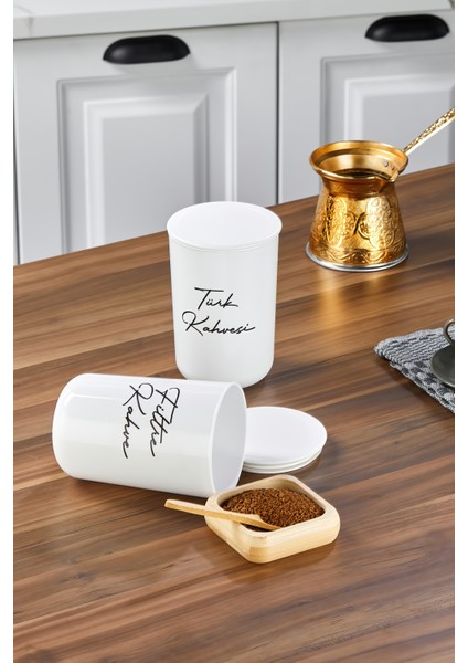 2'li Plastik Vakum Kapaklı Transfer Etiketli Türk Kahvesi/filtre Kahve Akrilik Kavanoz 900ML fiyatları