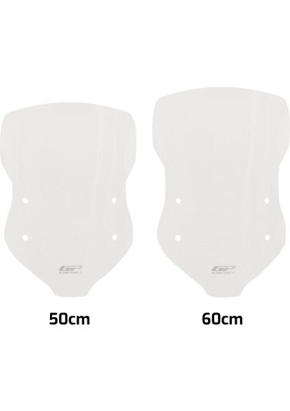 Kymco Dtx 250 / 360 2021-2024 Uyumlu Ön Cam Şeffaf 50 cm