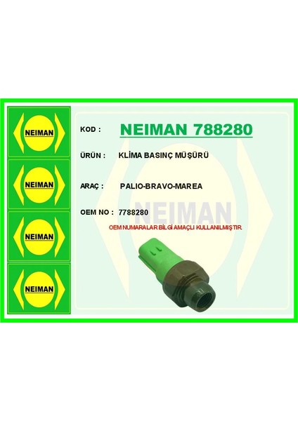 KLİMA BASINÇ MÜŞÜRÜ PALIO-BRAVO-MAREA 7788280