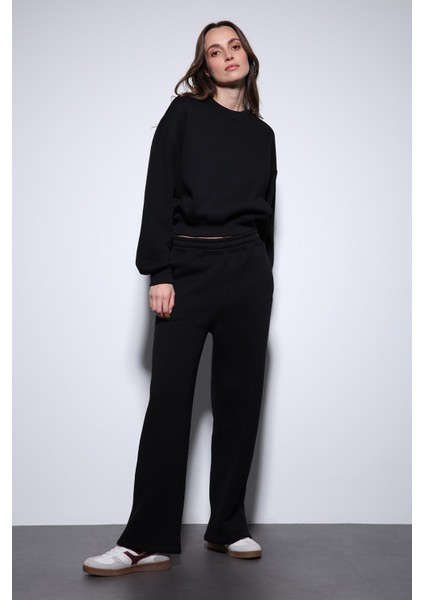 Siyah Basic Kadın Sweatshirt fiyatları