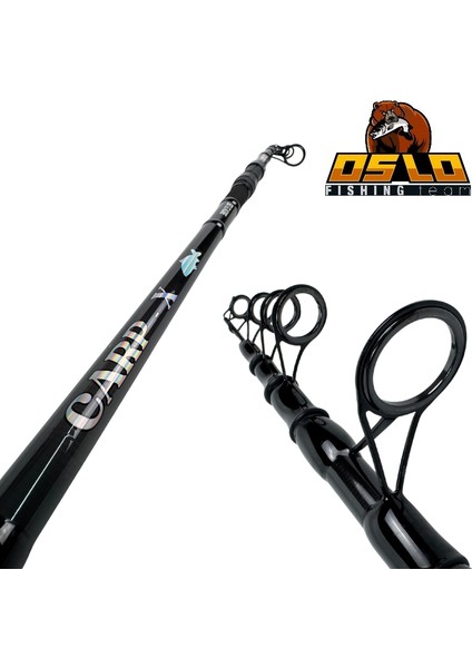 Okuma Outrax 6000 390CM 3,5lbs Oslo Cap-X Profesyonel Sazan Kıyı Olta Takımı Seti modelleri