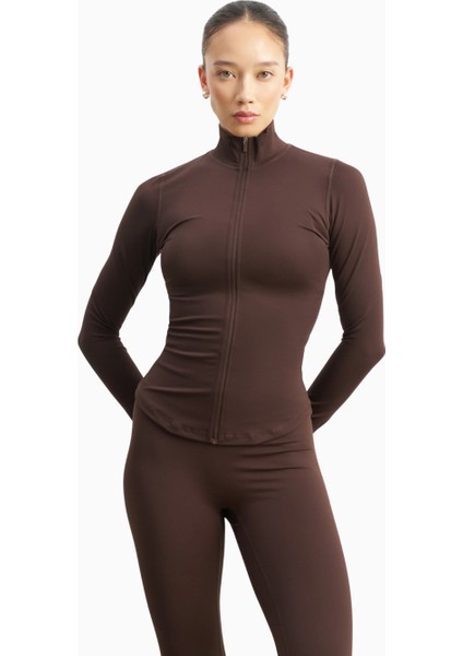 Base Sculpting Zip Up Jacket Şekillendirici Fermuarlı Kadın Ceket