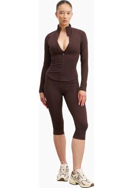 Base Sculpting Zip Up Jacket Şekillendirici Fermuarlı Kadın Ceket indirimleri