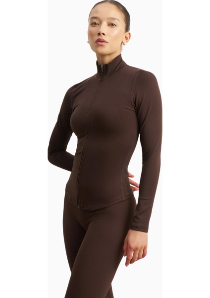 Base Sculpting Zip Up Jacket Şekillendirici Fermuarlı Kadın Ceket