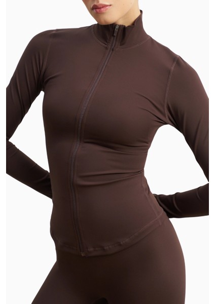 Base Sculpting Zip Up Jacket Şekillendirici Fermuarlı Kadın Ceket