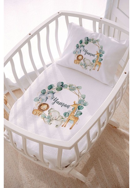 Isme Özel 70X120 Park Yatak ve Anne Yanı Pike Seti Safari