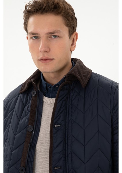 Erkek Lacivert Mont 50311624-VR033 fiyatları