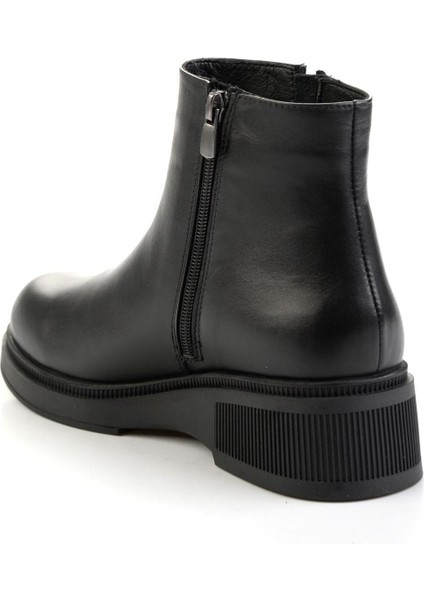 Siyah Hakiki Deri Kadın Bot & Bootie K02631128803 modelleri