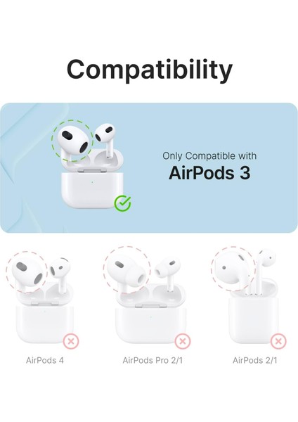 Airpods Pro 3 Uyumlu Silikon Saydam Kulaklık Kılıfı