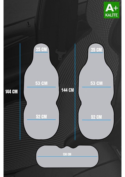 Bmw F10 Uyumlu Bej Prestij Serisi Dokuma Kumaş Oto Koltuk Kılıfı Ön Tam Arka Alt