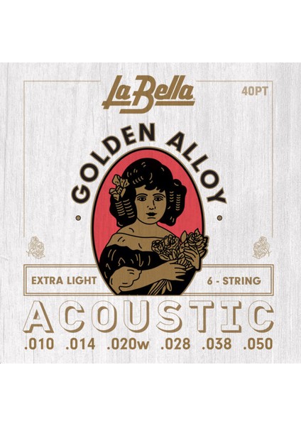 10-50 Akustik Gitar Teli 40PT