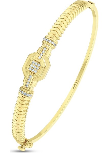 Altın Tasarım Kelepçe - 14K fiyatları