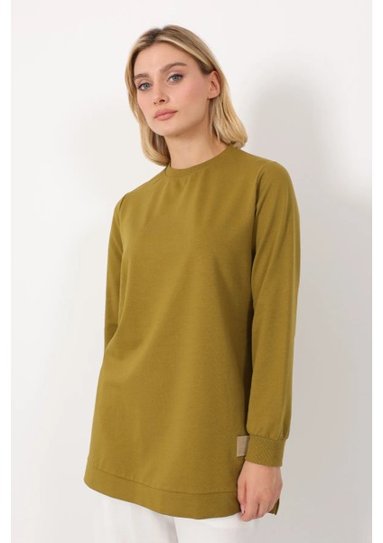 Basic Bisiklet Yaka Armalı Kısa Tunik fiyatları