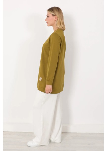 Basic Bisiklet Yaka Armalı Kısa Tunik modelleri