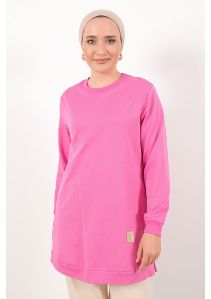 Basic Bisiklet Yaka Armalı Kısa Tunik modelleri