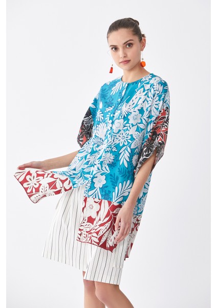 Desenli Kadın Gömlek Standart Renk Y2013514_089