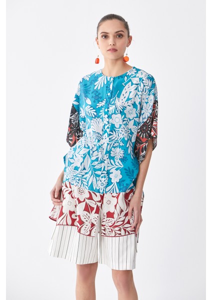 Desenli Kadın Gömlek Standart Renk Y2013514_089 modelleri