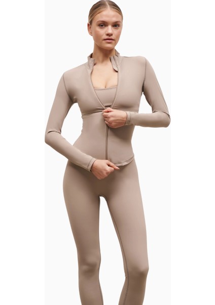 Base Sculpting Zip Up Jacket Şekillendirici Fermuarlı Kadın Ceket