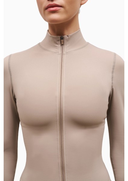 Base Sculpting Zip Up Jacket Şekillendirici Fermuarlı Kadın Ceket