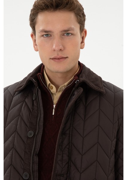 Erkek Koyu Kahverengi Mont 50311624-VR084 fiyatları