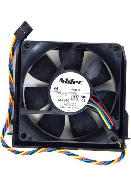 Nidec 80X80X25MM 4 Kablo 12V 0.25A Fan M35613-35DEL2