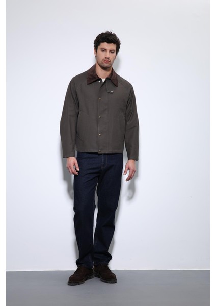 Kahve Kontrast Yaka Erkek Ceket fiyatları