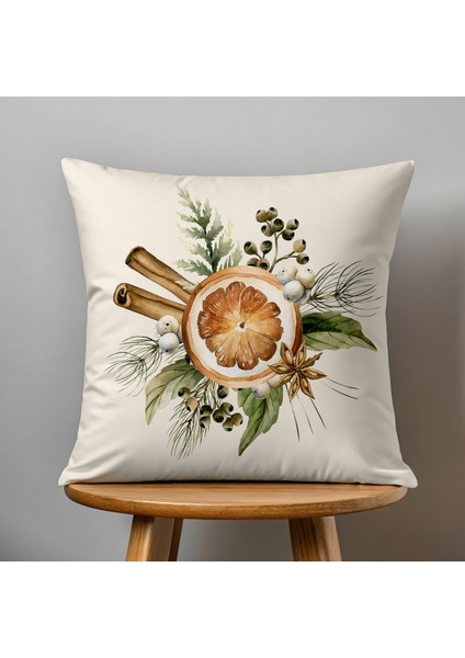 4 Lü Çift Taraflı Dijital Baskı Kırlent Kılıfı Yılbaşı Desenli fırsatları