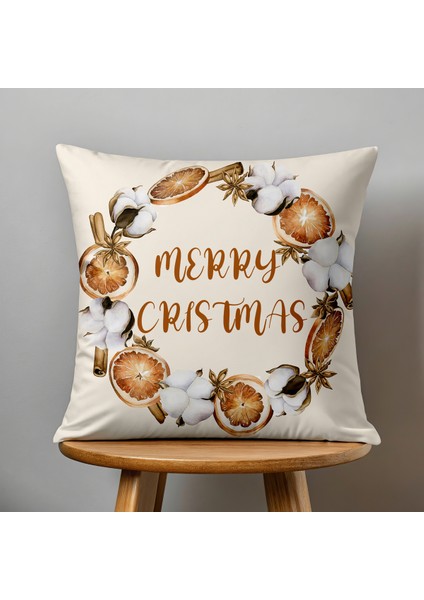 4 Lü Çift Taraflı Dijital Baskı Kırlent Kılıfı Yılbaşı Desenli indirimleri