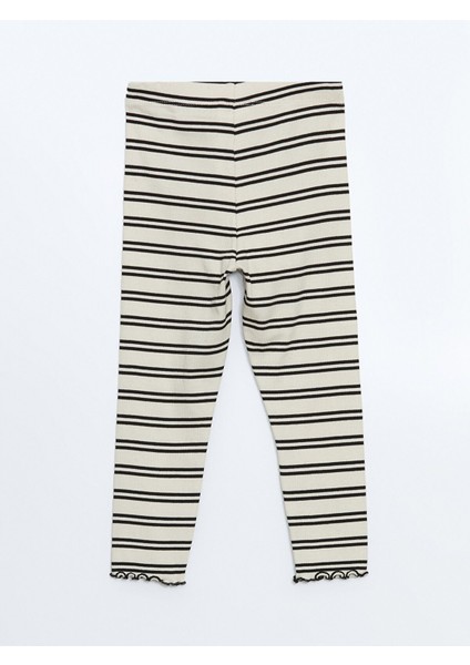 Yeni Sezon Beli Lastikli Çizgili Kız Çocuk Tayt modelleri