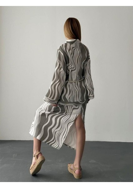 Etek Uzun Yeşil/krem Quzu fiyatları