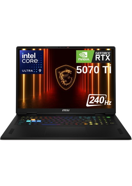 Msı Vector 18 Hx Aı A2XWHG-663XTR Intel Core Ultra 9 275HX 32GB 1tb SSD RTX5070TI 140W Freedos Qhd+ 240Hz Taşınabilir Bilgisayar - Wz1