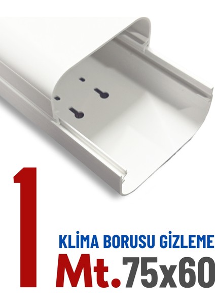 Klima Borusu Gizleme Kanalı 75X60 mm 1 Metre fiyatları
