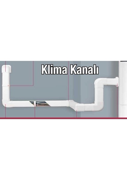 Klima Borusu Gizleme Kanalı 75X60 mm 1 Metre fırsatları