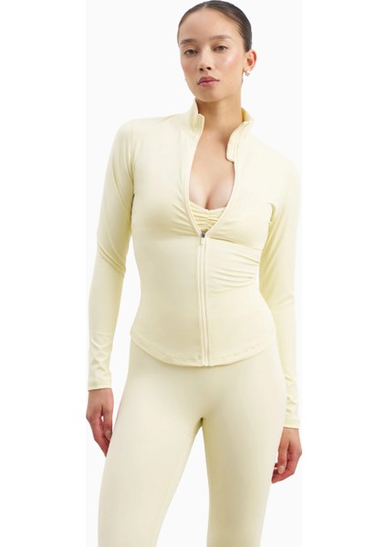 Base Sculpting Zip Up Jacket Şekillendirici Fermuarlı Kadın Ceket