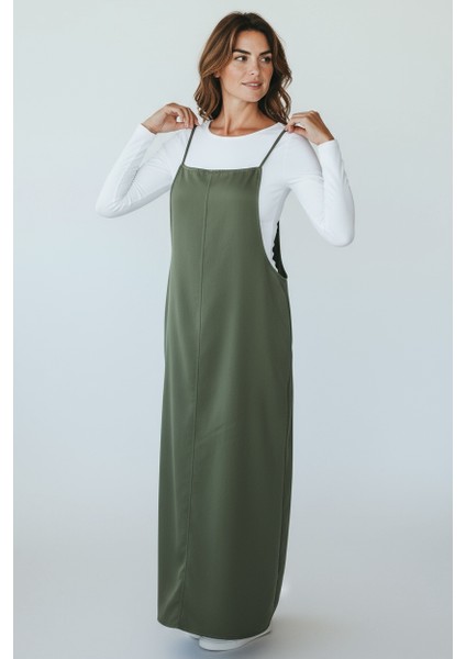 Kadın Ayarlanabilir Ip Askılı Dabıl Kumaş Elbise modelleri