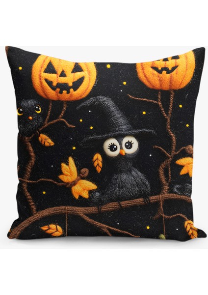 4 Lü Çift Taraflı Dijital Baskı Kırlent Kılıfı Hallowen/cadılar Bayramı Desenli Çocuk Odası fiyatları