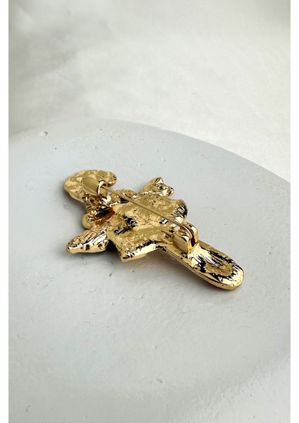 Yılbaşı Özel Mineli Taşlı Çan Detay Broş (5cm) fiyatları