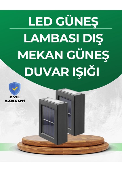 Şeffaf Abajurlu Duvar Tipi Solar Işık