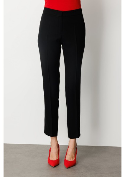 Kadın Dar Paça Krep Pantolon 1029 Siyah fiyatları