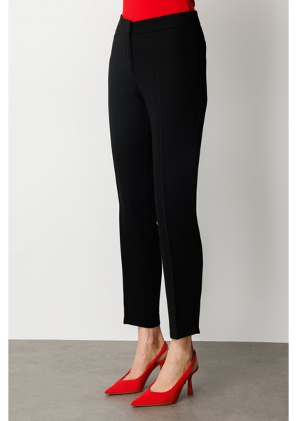 Kadın Dar Paça Krep Pantolon 1029 Siyah modelleri
