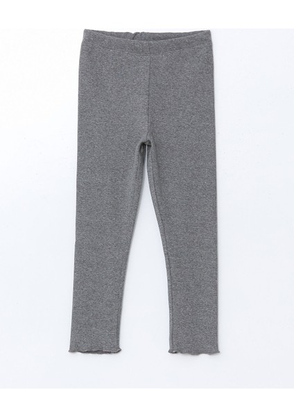 Yeni Sezon Beli Lastikli Kız Çocuk Basic Tayt