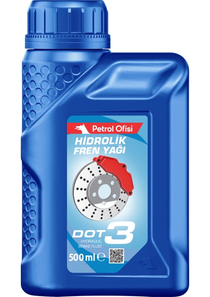 Hidrolik Fren Yağı Dot 3 0.5 Lt