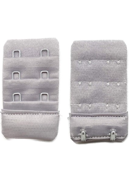 2 Adet Agraf Sütyen Uzatma Kopçası 3 Sıra / 2 Kanca Siyah Gri fiyatları