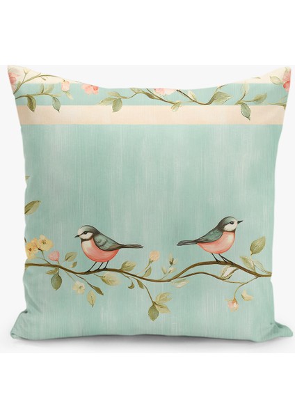 8 Li Çift Taraflı Dijital Baskı Kırlent Kılıfı Kuş/çiçek Desenli fiyatları