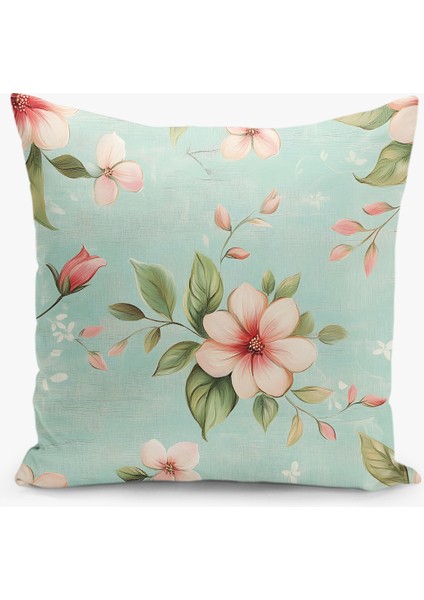 8 Li Çift Taraflı Dijital Baskı Kırlent Kılıfı Kuş/çiçek Desenli modelleri