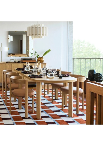 Stockholm 2025 Döşemeli Ahşap Sandalye Meşe Deri modelleri